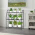 3 VyGrow Plant Stand, Tier Plant Shelf for Indoor Outdoor, Heavy Duty Metal Outdoor Plant Stand Holder Rack for Living