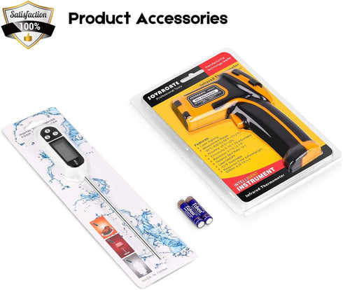 Infrared Thermometer Non-Contact Digital Laser Temperature Gun, -58?~1112?, for Cooking, BBQ, Food, Engine
