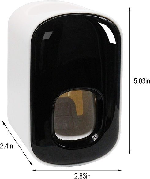 Toothpaste Dispenser, Automatic Squeezer for Kids and Adults, Hands Free Wall Mounted Holder, Punch-Free for Bathroom