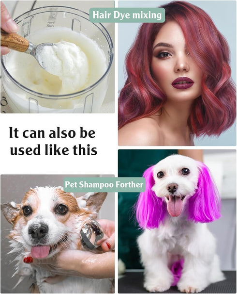 MIGECON Electric Stand Mixer, Egg Stand Shampoo Frother, Hands-Free Mixer for Food Whipping, 900ml