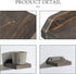 Set 2 5Inch Freezing point Small Floating Shelves for Wall of Natural Wood Small Mini Wall Shelf Decor Plant Display