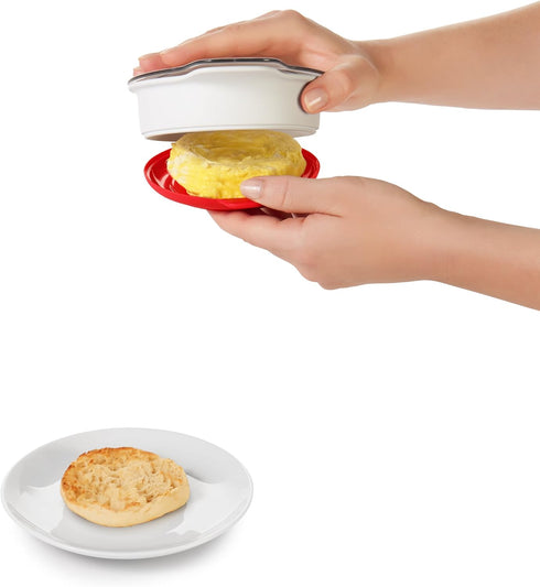 White OXO Good Grips Microwave Egg Cooker for Quick Breakfasts