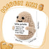 TOYMIS Mini Funny Knitted Wool Potato Toy with Positive Card - Creative Cute Crochet Doll Cheer Up Gift for Friends