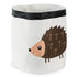 Collapsible Storage Bin Basket for Bedroom, Nursery, Playroom, 17x18" Diameter - Hedgehog