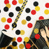 Glitter Confetti Circles Table Decoration, Wedding Party Decoration, 1.2’’ Diameter (Gold Glitter, Black, Red, 300pc)