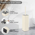 Set BVL Toilet Brush and Holder White Freestanding for Bathroom