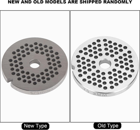 Meat Grinder Blade Mincer Plate Disc Knife Replacement Accessories, Stainless Steel Discs for Mixer FGA