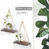 MITIME Hanging Shelves - Set of 2 Indoor Plant Shelf & Wall Hanging, Boho Style Floating Shelves