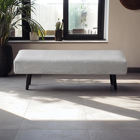 FUANGUI Waterproof Bench Cover, Stretch Jacquard Dining Bench Cover for bedrooms, Living Rooms, Kitchens, Protector
