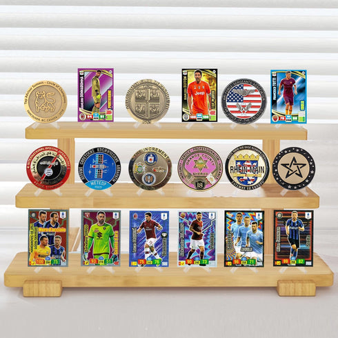 28 Packs Card Display Stand for Sports Cards, Trading Card Stand, Acrylic Material, 2.1 Inch Tall
