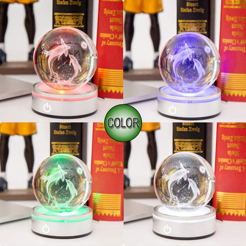 IFOLAINA LED Light Base Display Stand for Crystal Ball Glass Art Tumbler, RGB Multicolor Lighting