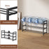 3-Tier Closet Expandable Shoe Rack, Adjustable Shoe Shelf Storage Organizer Heavy Duty Metal Free Standing Shoe Rack