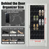 Tiny pets 35 Closet, 67.7in 26.4in Over the Door Shoe Organizer Pockets, Black Folding Hanging Shoe Rack for Door