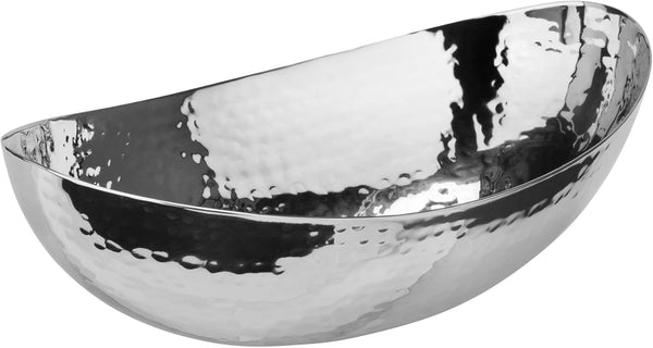 8" Oval Bowl, Stainless Steel, Silver