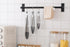 COOK WITH COLOR Stainless Steel Silicone Tipped Kitchen & BBQ Tongs Set, 3 Piece Tongs in Black