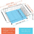 iPEGTOP Expandable Dish Drying Rack, Rustproof Stainless Steel Dish Drainer Basket Shelf, Multifunctional Organizer