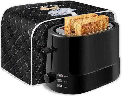 Cartoon Toaster Pattern Toaster Dust Cover Kitchen Oven Cover with Top Handle, Portable & Foldable Bread Toaster Cover