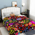 VOOHDDY Cozy 80"x60" Funny Colorful Hippie Peace Love Blanket, Soft Blankets Flannel Bed Throw Lightweight Plush Gifts