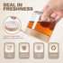 8 oz 6 Pack Bumobum Glass Jars with Lids, Small Glass Container with Bamboo Airtight Lid, Wide Mouth Canisters for Chia