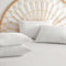 Bamboo Rayon Waterproof Pillow Protector, Breathable Cooling Pillow Case Cover with Zipper, 4 Packs, Queen, White