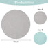 Set 6) Round Placemats Dual Sided, Faux Leather Place Mats Non-Slip Heat Stain Resistant Outdoor Table Mats Indoor