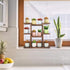 9 Wood Desktop Plant Stand Indoor Small Windowsill Flower Shelf Tabletop Plant Shelf Holder Display Rack for Succulent