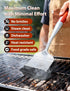 1 Bristle-Free Grill Brush for Outdoor Grill, Steam Cleaning Grill Brush Bristle Free with Replaceable Brush Heads