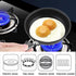 GOWENIC Egg Mini Frying Pan, Black, 12cm Household Small Kitchen Cooker for Frying Eggs