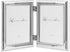 Lawrence Frames 510745D Silver Plated Double Bead Hinged Picture Frame, 4 by 5-Inch