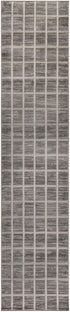 Nourison Serenity Home Contemporary Area Rug, Grey Ivory 2'2" x 7'6", Easy-Cleaning for Bedroom & Living Room