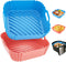Air Fryer Silicone Liners Square, 2 Pack 7.1 Inch Reusable Pot Oven Liner Baking Tray