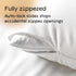 Niagara 2 Pack Standard Pillow Protectors - Zipper, Premium Cotton Sateen Blend, 20x26 Inches
