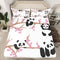Erosebridal Kids Panda Fitted Sheet Cherry Blossoms Sheet Set Full Size Cute