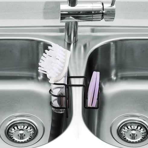 2 Blulu Pieces Sink Dish Wand Brush Holder Kitchen Sink Caddy Organizer Sponge Storage Dish Scrubber Holder Kitchen
