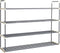 Home-Complete Shoe Rack - 4-Tier Shoe Organizer for Closet, Bathroom, Entryway -
