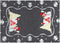 Simhomsen Set of 6 Decorative Dark Gray Snowman Table Place Mats for Christmas Holidays (12 × 18 Inch)