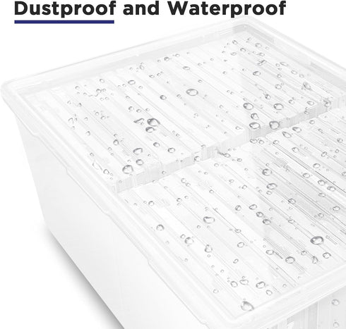 Plastic CD Storage Box, Store 40+ CDs, Clear CD DVD Storage Case