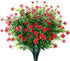 GREENRAIN Artificial Flowers, UV Resistant Fake Flowers for Outdoor Decoration, No Fade Faux Plastic Plants Garden