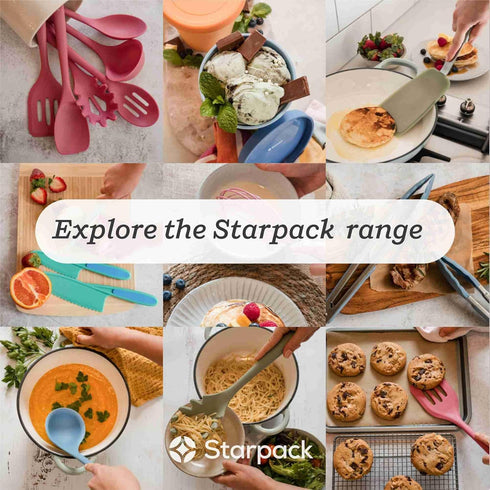 Starpack 'The All Rounder' XL Premium Silicone Spoonula Spatula - Heat Resistant to 600°F, Best Silicone Spoonulas for