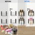 4 Pack Wall Mounted Shoes Rack Wall Shoe Holder Hanging Shoe Organizer Door Hanging Shoe Storage with Sticky Mounts