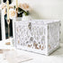 OurWarm PVC Hollow Wedding Envelope Box with Lock and Card Sign, Secure Money Box for Wedding Reception, Birthday, Baby
