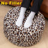 Asuprui Animal Pouf Ottoman Unstuffed Ottoman Foot Rest Round Fuzzy Pouf Seat Bean Bag Foot Rest Foldable Floor Chair