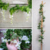 Mavee Artificial Wisteria Vine Garland Hanging Decor - 28.8ft Silk Flowers with Ivy Leaves for Wedding, Home Floral