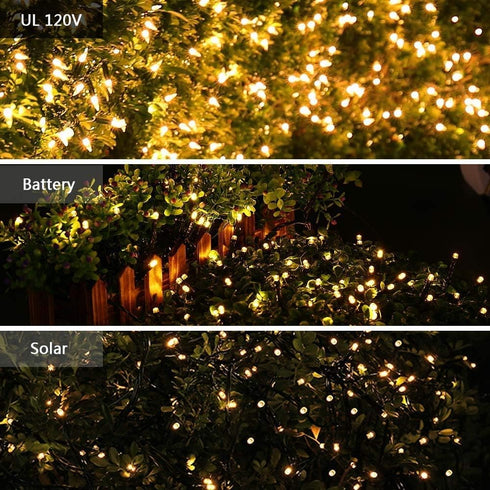 33ft 100 Brizled Mini Christmas Lights, LED Christmas String Lights Connectable, UL Certified Energy Saving Xmas Tree