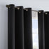 ECLIPSE Microfiber Total Privacy Blackout Thermal Grommet Window Curtain, 42 x 95, Black