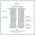 TOWN & COUNTRY LUXE Grommet 2-Pack Set, 52"x96", Talia Double Layer Indoor Curtains, Sheer and Room Darkening Blackout