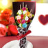 Minisland Multicolor Rose Flower Cocktail Picks, 4.7 Inch Long Bamboo Toothpicks for Appetizers, 100 Counts - MSL129