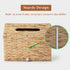 Water Hyacinth Hand Towel Box Cover Compatible with Disposable Paper Hand Towels, Wicker Paper Towel Holders, Hand