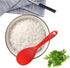 Silicone Rice Paddle Spoon Set of 2, Non-Stick Heat Resistant Kitchen Gadgets for Rice, Mashed Potatoes (Red)