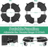 450lbs 15-22 Inch 1 Pack VANCASTLE Plant Caddy with Lockable Wheels Heavy Duty Capacity, Adjustable Plant Stand